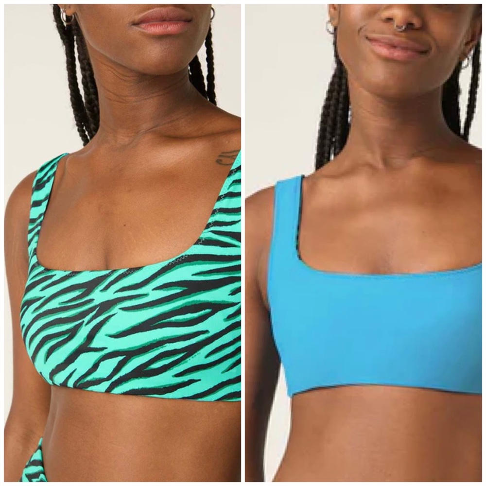 Modibodi Reversible Recycled Swimwear Crop Top